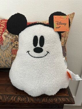 NWT! Licensed Disney Halloween Ghost Pillow Mickey Ghost